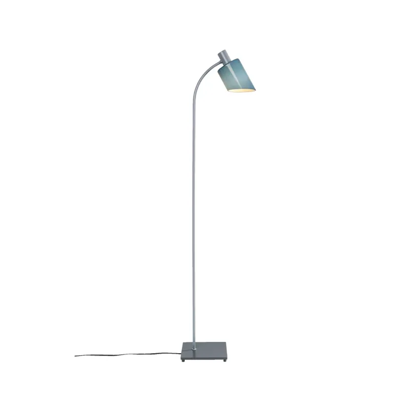 Nemo Lampe De Bureau, lampa pro čtení s modro-šedým stínítkem, 1x20W E14, výška 120cm Cenová Bomba