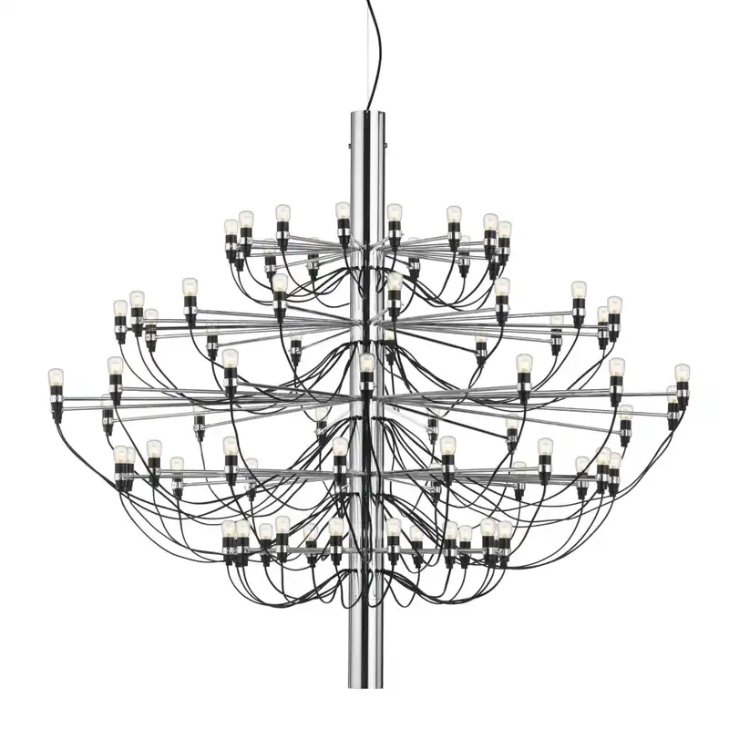 Flos 2097-75, luxusní chromový lustr, 75x15W E14 čirá, prům. 141cm, výška 130cm Finální Výprodej