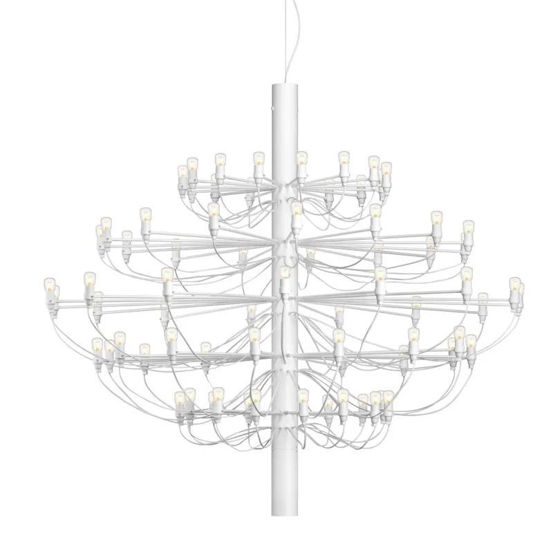 Flos 2097-75, luxusní matně bílý lustr, 75x15W E14 čirá, prům. 141cm, výška 130cm Nízká Cena