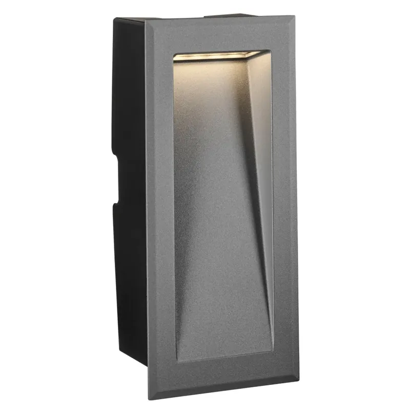 Venkovní zápustné svítidlo Fano Small LED 4,8W 3000K, antracit, rozměr 10,5x23,8cm, IP65 Horká Nabídka