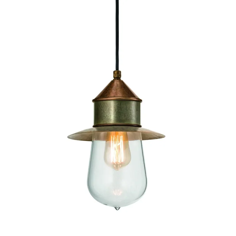 Il Fanale Drop, závěsné svítidlo, 1xE27 max 15W, staromosaz, prům. 21cm, IP55 Omezená Nabídka