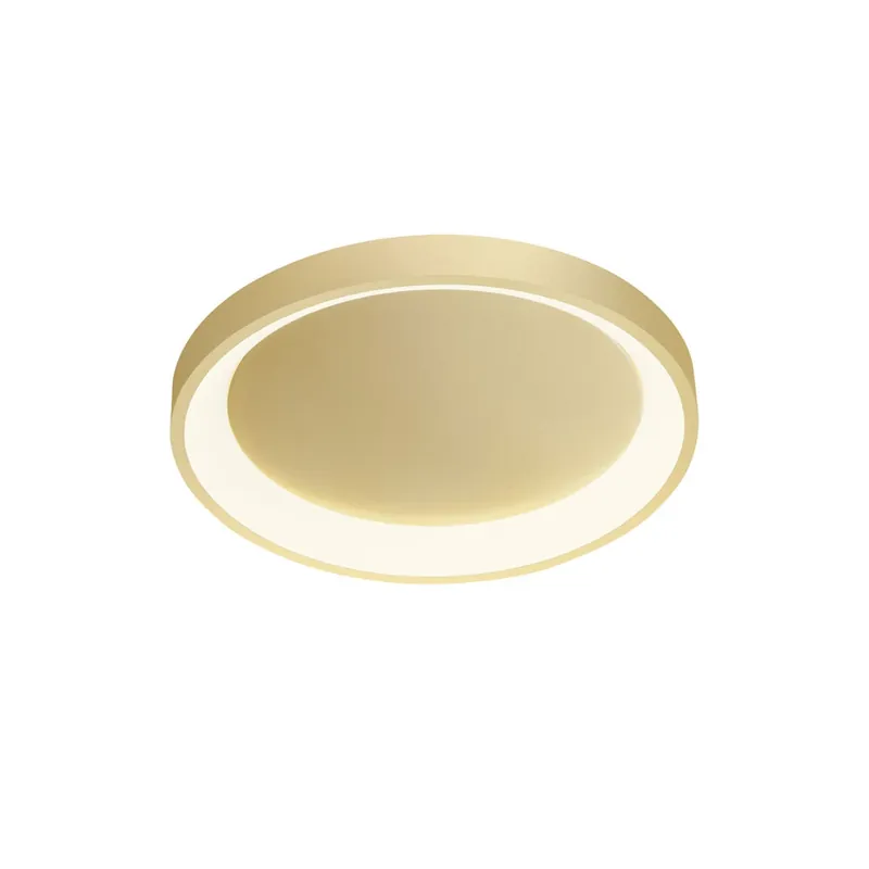 Rychlé Dodání Redo Iconic, stropní svítidlo LED 30W 3000/4000K, matná zlatá, tříkrokové stmívání, průměr 38cm