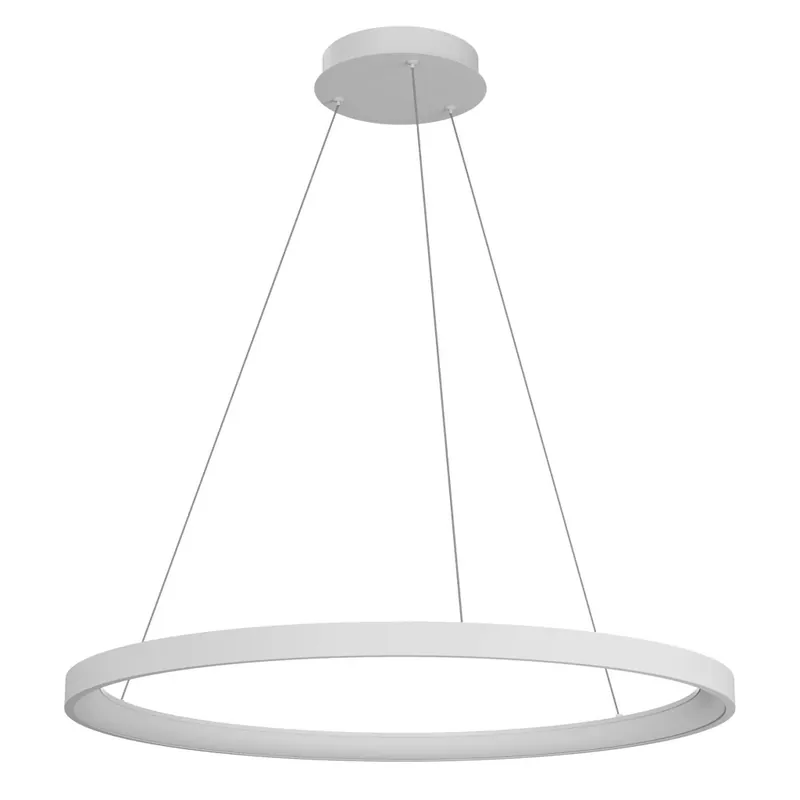 Finální Výprodej Redo Iconic, bílé závěsné svítidlo LED 60W 3000/4000K, tříkrokové stmívání, průměr 78cm
