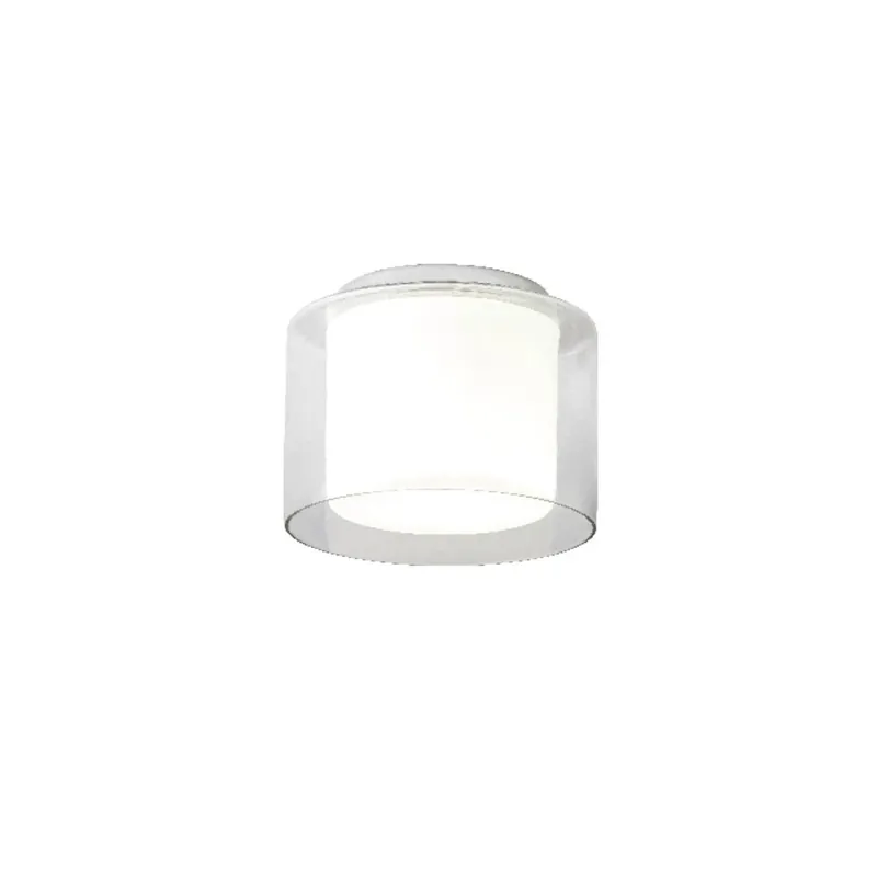 Redo Naji, skleněné koupelnové stropní svítidlo LED 12W 3000/4000K, průměr 23cm, IP44 Cenový Hit