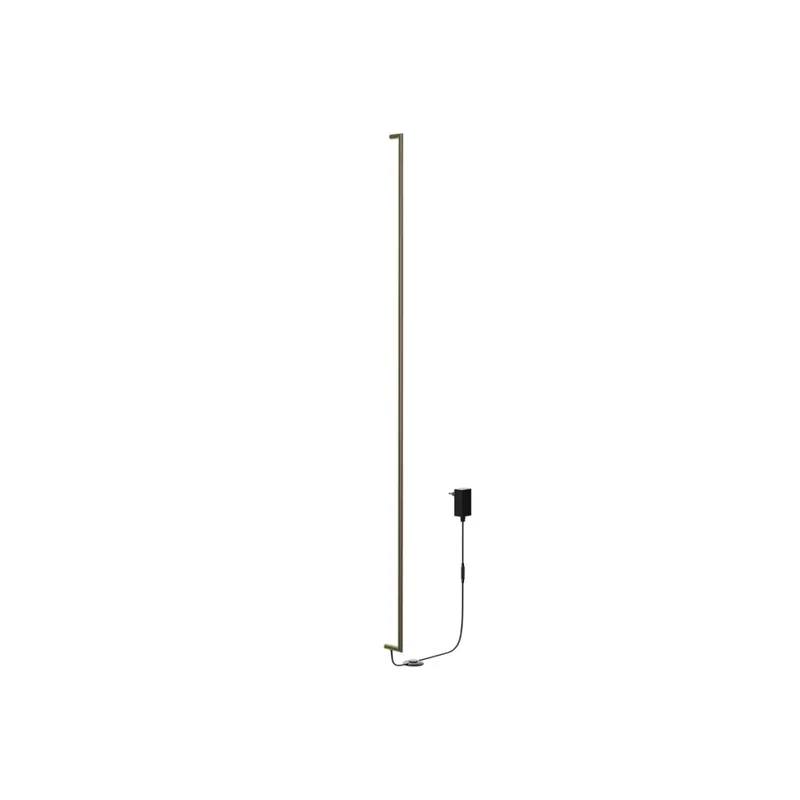 Redo Stick, nástěnné svítidlo s nožním vypínačem LED 48W 3000K, matná mosaz, výška 211cm Top Prodej