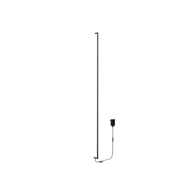 Redo Stick, nástěnné svítidlo s nožním vypínačem LED 48W 3000K, černá, výška 211cm Přímo Od Výrobce