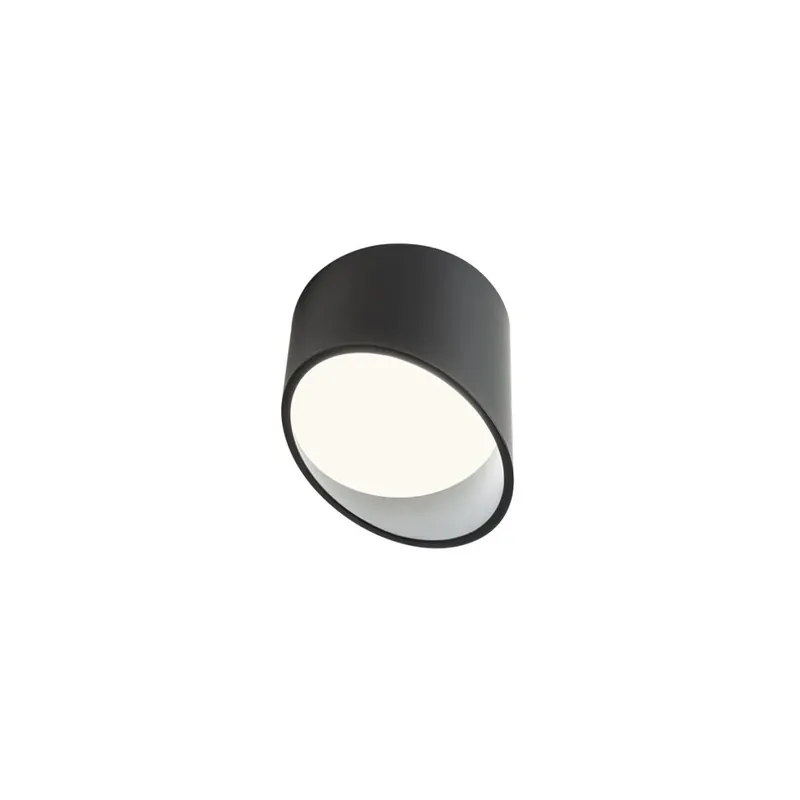 Expresní Doručení Redo Uto, černé stropní svítidlo LED 6W 3000K, průměr 9cm
