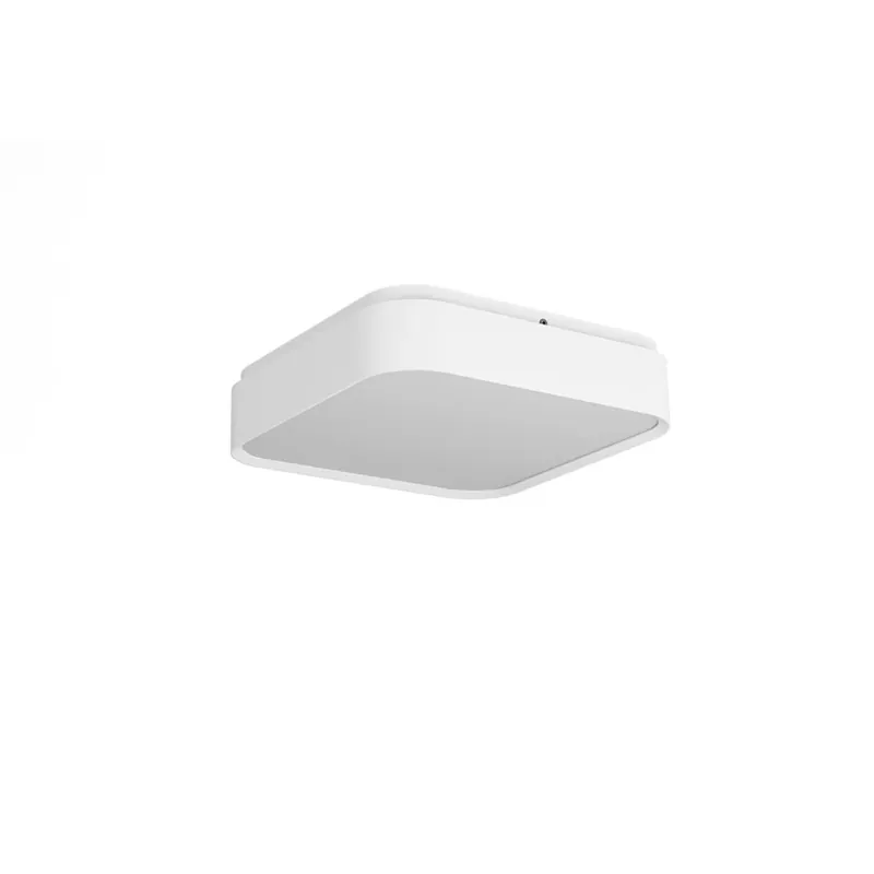 Nejprodávanější Redo Yomo, bílé stropní svítidlo LED 32W 3000K, tříkrokové stmívání, 29,6x29,6cm