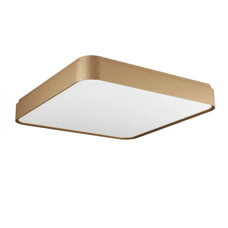 Redo Yomo, zlaté stropní svítidlo LED 60W 3000K, tříkrokové stmívání, 49,6x49,6cm Nová Kolekce