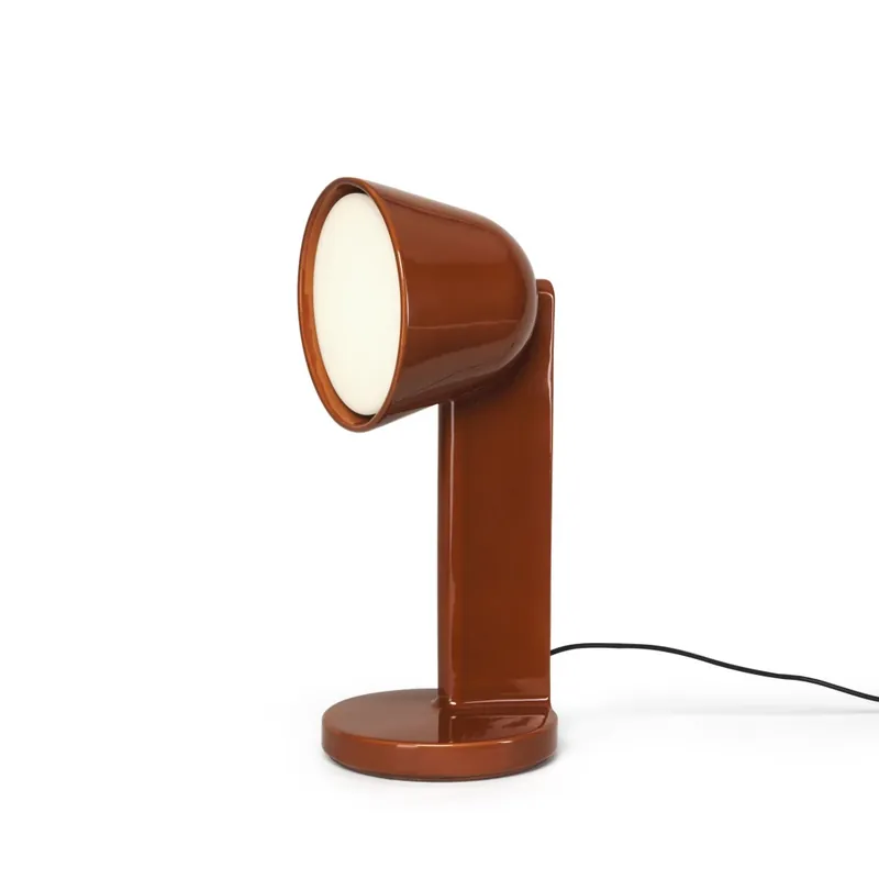 Flos Céramique Side, červená keramická lampa se stmívačem, 1x8W E27, výška 50,4cm Výhodná Nabídka