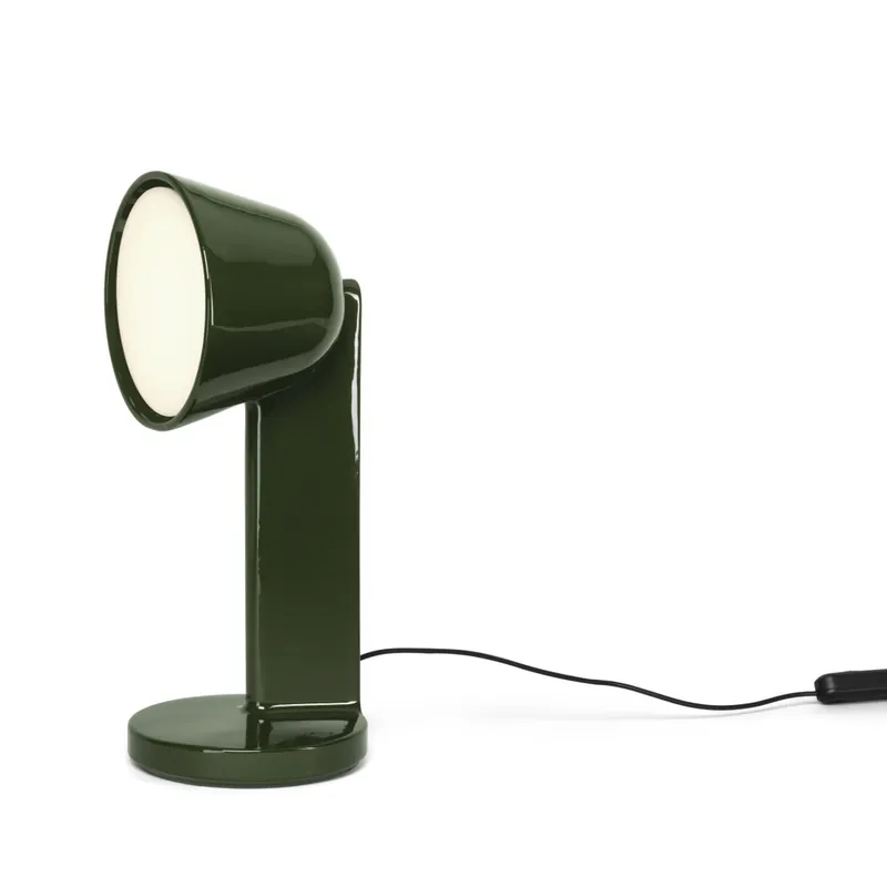 Horká Nabídka Flos Céramique Side, zelená keramická lampa se stmívačem, 1x8W E27, výška 50,4cm