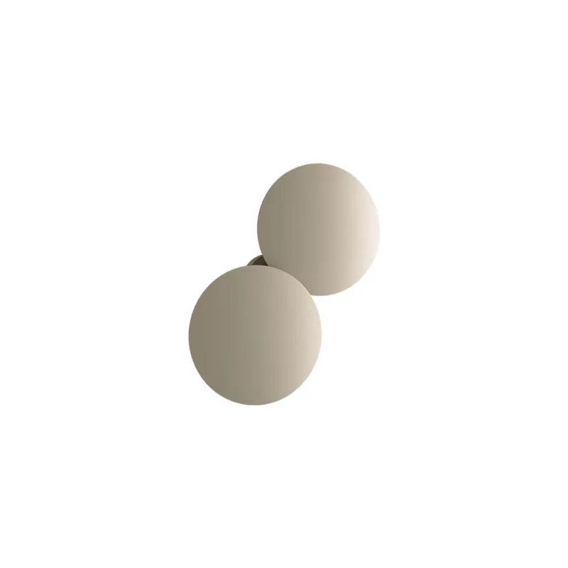 Lodes Puzzle Double Round, svítidlo pro nepřímé osvětlení, 2x15W LED 2700K, champagne, šířka 37cm Omezená Nabídka