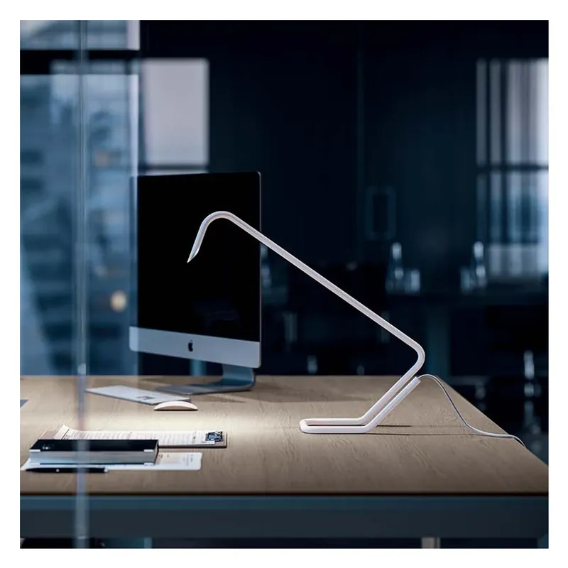 Aktuální Quadrifoglio Group Balance, designová bílá stolní lampa LED 4,8W 2700K, výška 52cm