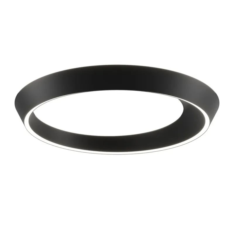 Cenový Hit Lodes Tidal, kulaté stropní svítidlo LED 48W 3000K, černá, průměr 60cm