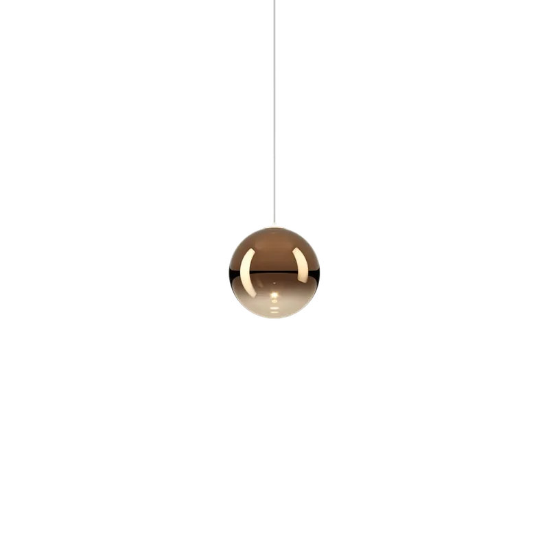 Vysoce Kvalitní Lodes Random Solo 10, závěs z bronzového foukaného skla, 1x3W LED 2700K, prům.10cm