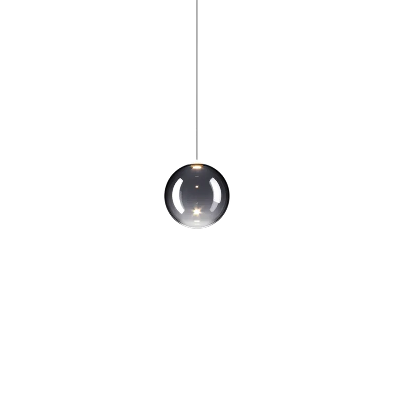 Lodes Random Solo 10, závěs z kouřového foukaného skla, 1x3W LED 3000K, prům.10cm Dokud Zásoby Vydrží