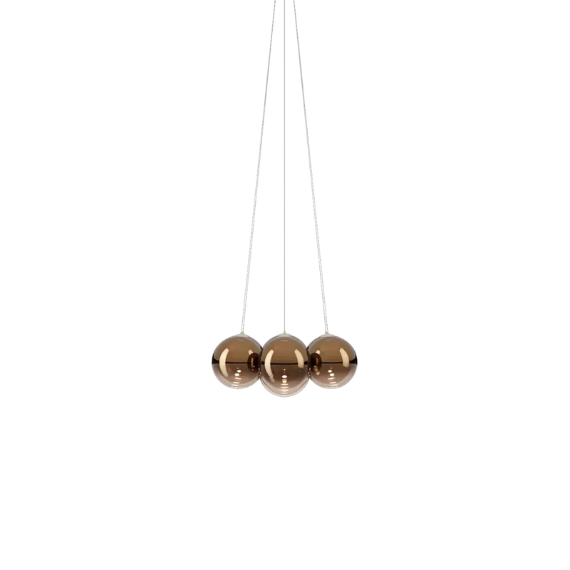 Cenový Hit Lodes Random Cloud 7 ø23, závěsné svítidlo LED 7 x 5W 2700K, bronzové sklo, průměr 62cm
