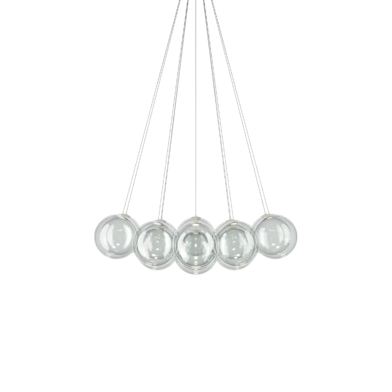 Lodes Random Cloud 14 ø28, závěsné svítidlo LED 14 x 5W 2700K, čiré sklo, rozměr 125x112cm Ověřený