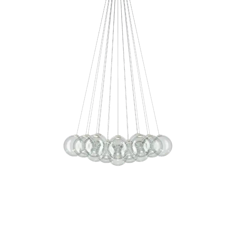 Lodes Random Cloud 19 ø23, závěsné svítidlo LED 19 x 5W 2700K, čiré sklo, rozměr 115x103cm Akce