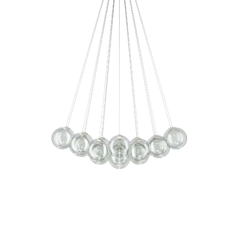 Lodes Random Cloud 23 ø23, závěsné svítidlo LED 23 x 5W 2700K, čiré sklo, rozměr 141x115cm Aktuální