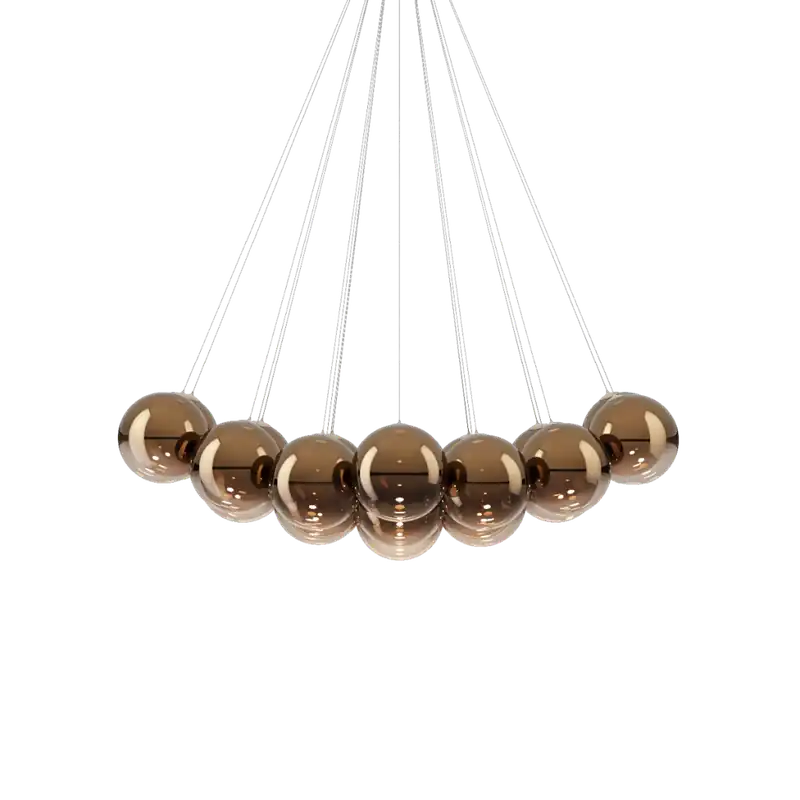 Akční Cena Lodes Random Cloud 23 ø28, závěsné svítidlo LED 23 x 5W 2700K, bronzové sklo, rozměr 172x139cm