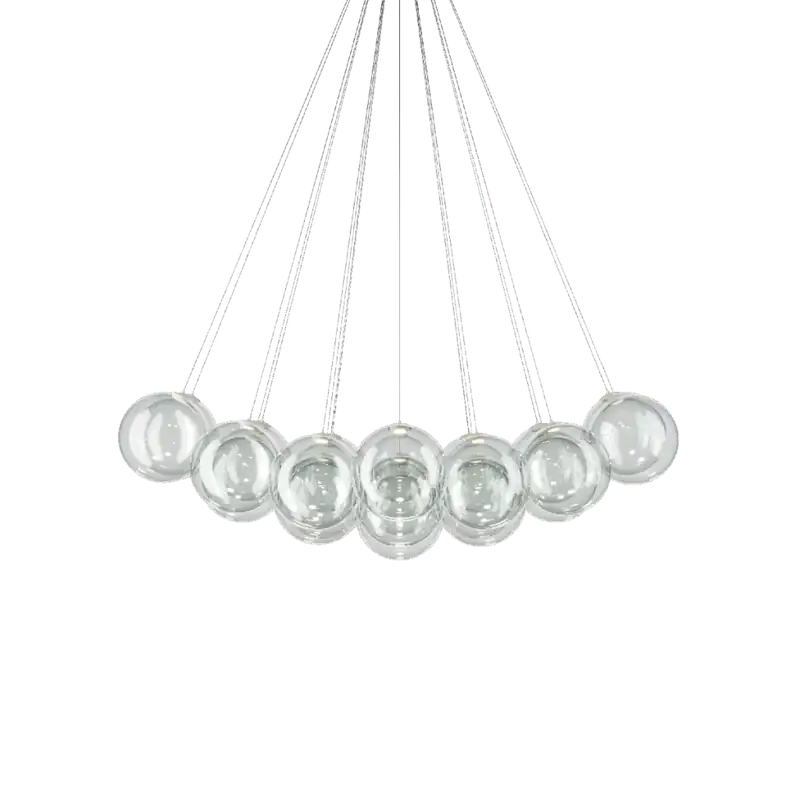 Lodes Random Cloud 23 ø28, závěsné svítidlo LED 23 x 5W 3000K, čiré sklo, rozměr 172x139cm Speciální Cena