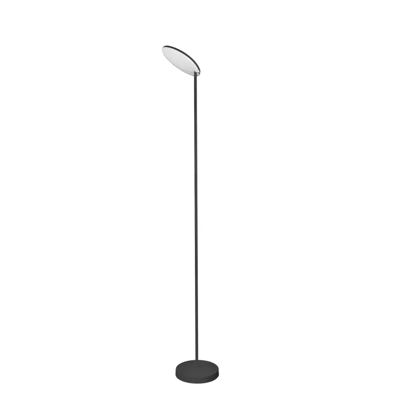 Sleva Mantra Nassau, černá stojací nastavitelná lampa LED 30W 3000K, výška 182cm