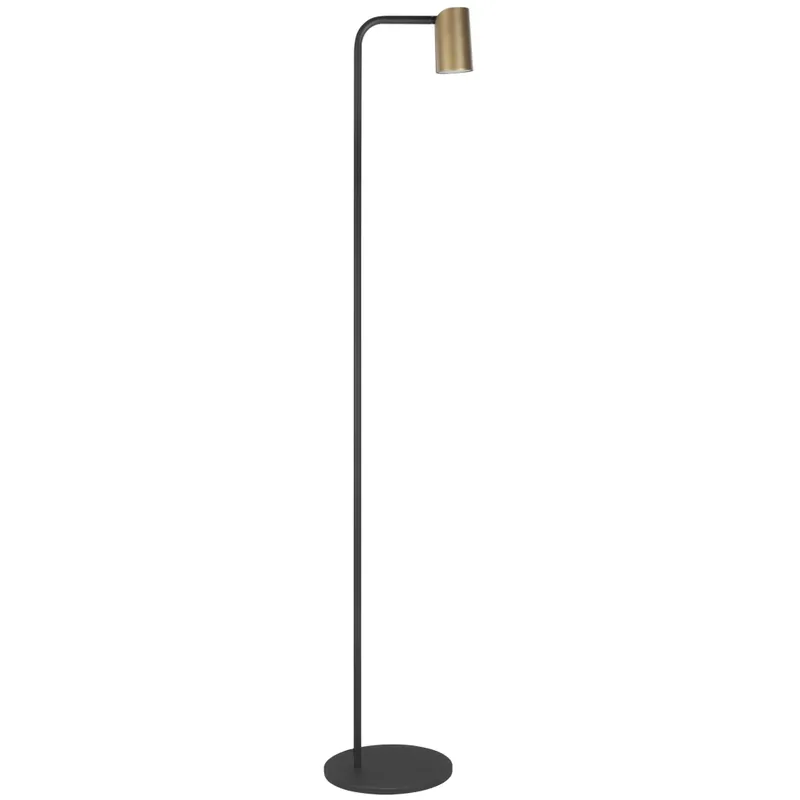 Mantra Sal, stojací lampa s otočnou hlavou 1xGU10, černá/zlatá, výška 123,5cm Originální