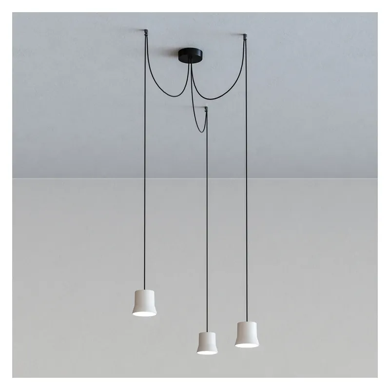 Finální Výprodej Artemide GIO.light cluster, bílé designové svítidlo pavouk, 3x7,6W LED 3000K, prům. 10,7cm