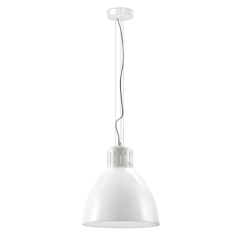 Akce Leucos JJ Great, bílé závěsné svítidlo, 1x45W LED 2700/3000K stmívatelné, průměr 56cm