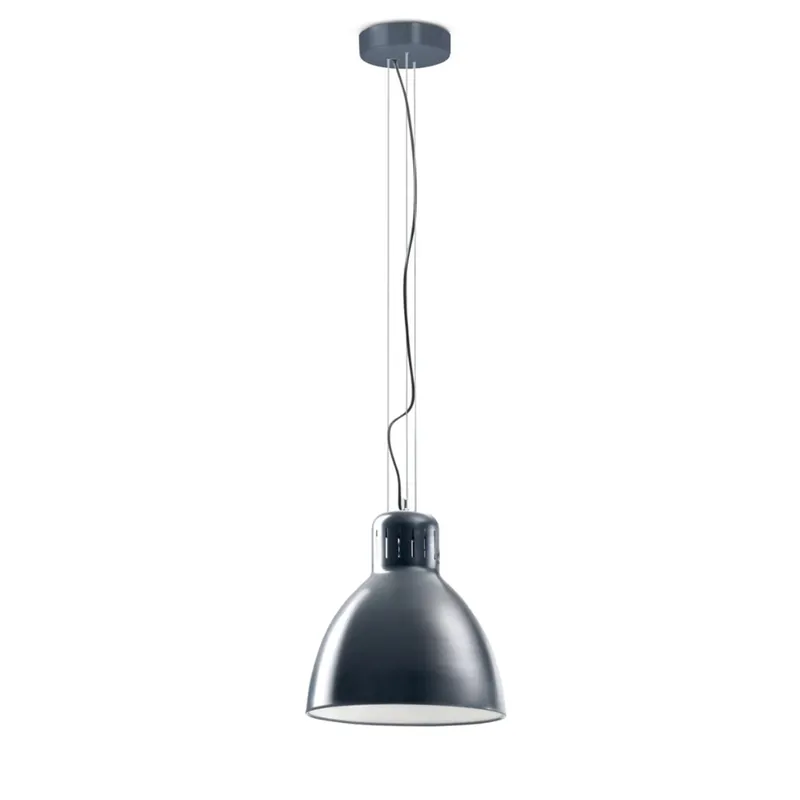 Originální Leucos JJ Big, modré závěsné svítidlo, 1x45W LED 2700/3000K stmívatelné, průměr 41cm