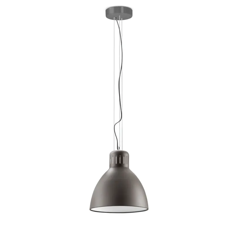 Leucos JJ Big, šedé závěsné svítidlo, 1x45W LED 2700/3000K stmívatelné, průměr 41cm Pouze Dnes
