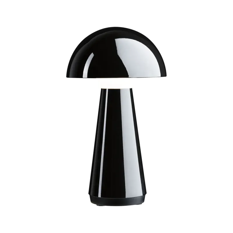 Sleva Paulmann Onzo, černá lampička na baterii, 2,6W LED 2700K dotykové ovládání, výška 28cm, IP44