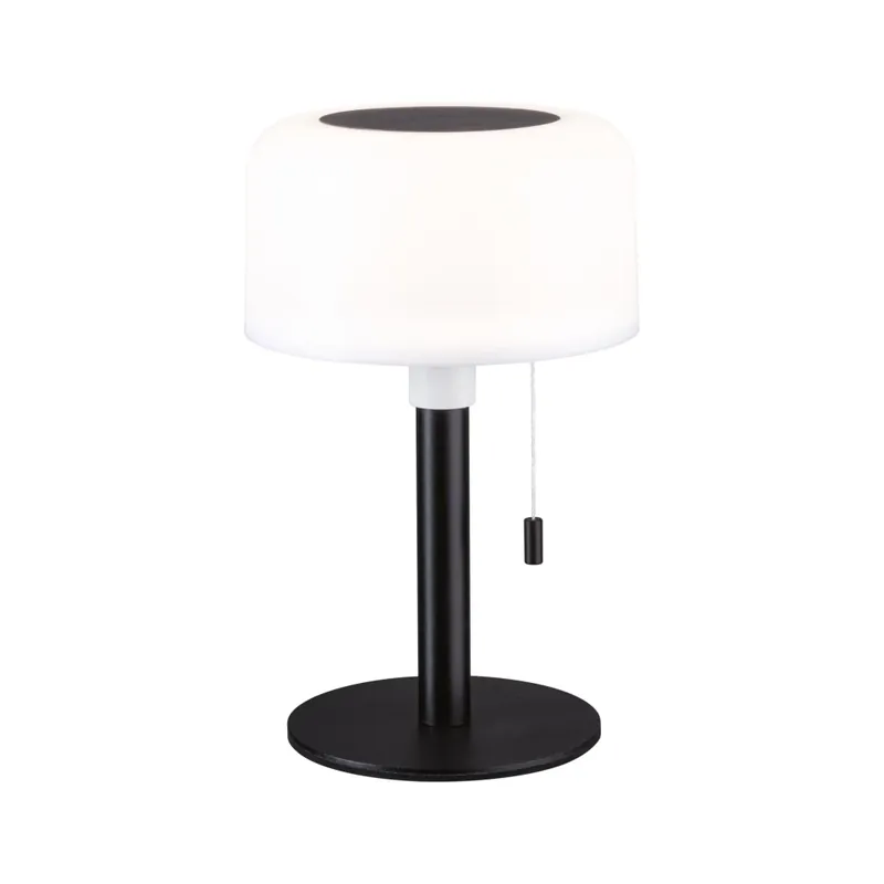 Dokud Zásoby Vydrží Paulmann Bartja, černá solární lampička na baterii, 1,6W LED 2700K, výška 24cm, IP44