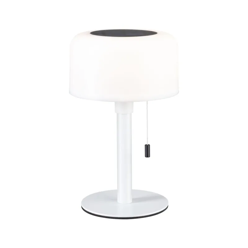 Paulmann Bartja, bílá solární lampička na baterii, 1,6W LED 2700K, výška 24cm, IP44 Výprodej