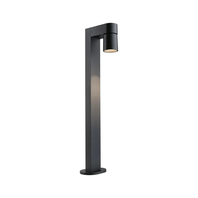 Ověřený Paulmann Kimu, antracitové venkovní sloupkové svítidlo, nastavitelné 1x8W LED 3000K, výška 82,2cm, IP44