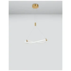 Aktuální Nova Luce Cerelia, Závěsné svítidlo, Zlatá LED 15W 3000K IP20