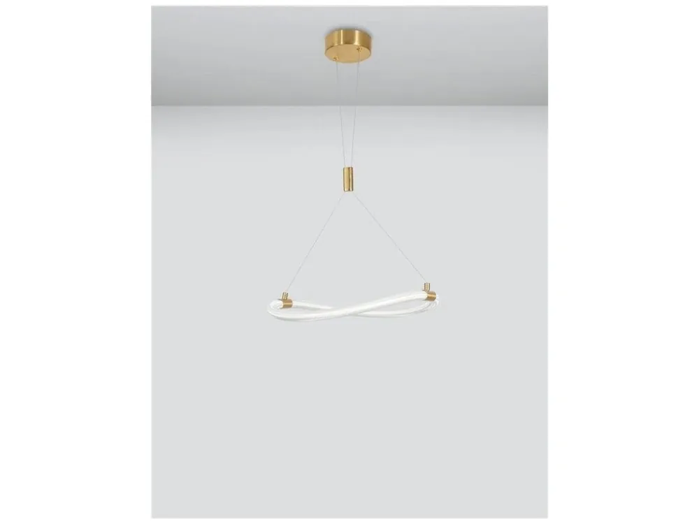 Aktuální Nova Luce Cerelia, Závěsné svítidlo, Zlatá LED 15W 3000K IP20