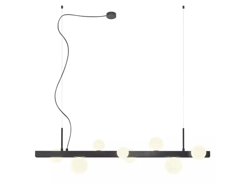 REDO GROUP GOJI, ZÁVĚSNÉ SVÍTIDLO 120CM, ZLATÁ/ČERNÁ, G9 Must-Have