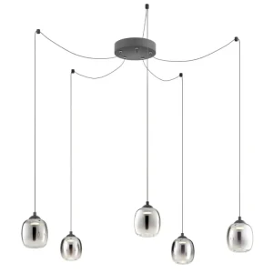REDO GROUP KHADI, ZÁVĚSNÉ SMD LED SVÍTIDLO, ČERNÁ 26W, 3000K, 3-STEP Značkový