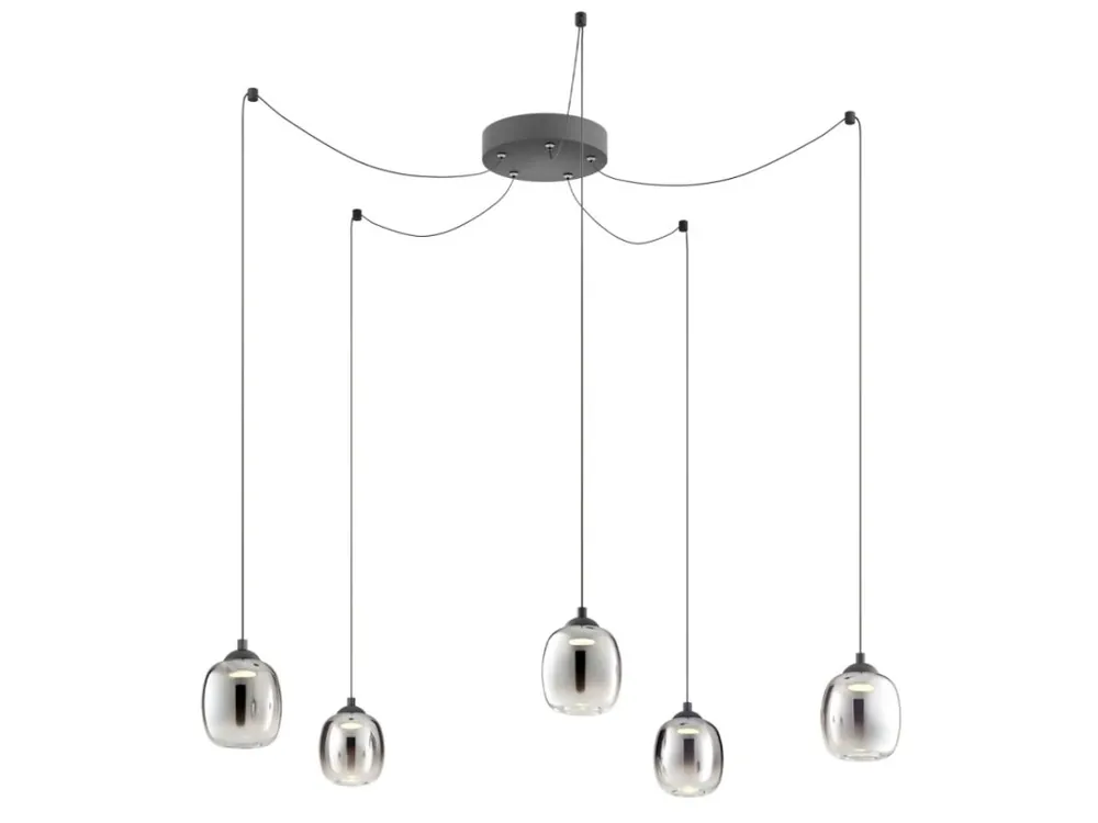 REDO GROUP KHADI, ZÁVĚSNÉ SMD LED SVÍTIDLO, ČERNÁ 26W, 3000K, 3-STEP Značkový