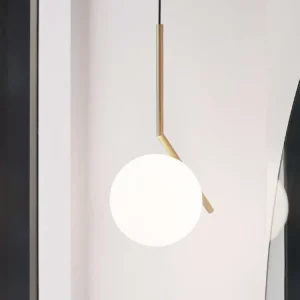 FLOS IC Lights S1, Designové závěsné svítidlo, Mosaz, průměr 20cm Cenová Bomba