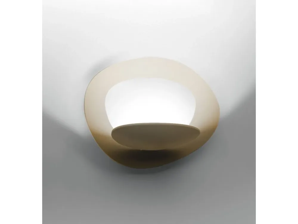 Artemide Pirce Micro, designové nástěnné svítidlo zlatá, LED 3000K, Push Dim Výprodej
