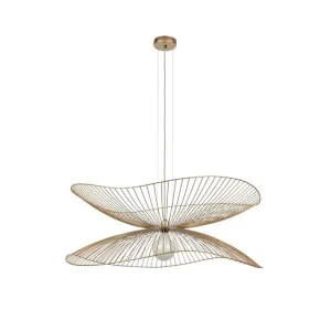 Časově Omezené Forestier Libellule L, Závěsné Svítidlo, champagne 60W 1xE27