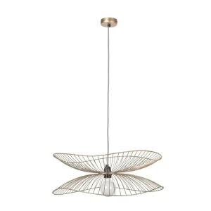 Forestier Libellule S, Závěsné Svítidlo, champagne 60W 1xE27 Víkendová Akce