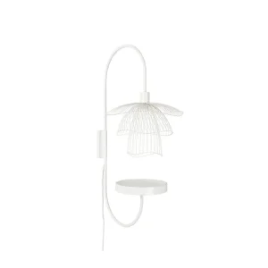 Finální Výprodej Forestier Papillon XS, Nástěnná lampa, bílá 1xE14