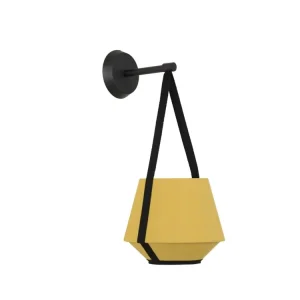 Forestier Carrie, Nástěnná lampa, žlutá 1xE27 Levný