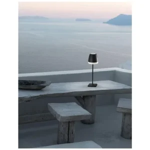 Nízká Cena Venkovní stolní lampa COLT černý litý hliník a akryl LED 2W 3000K IP54 62st. 5V DC vypínač na těle USB kabel stmívatelné - NOVA LUCE