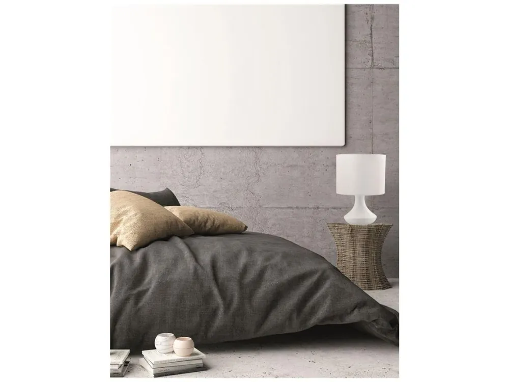 Stolní lampa ROSIA matný bílý kov bílé stínidlo E14 1x5W 230V IP20 bez žárovky - NOVA LUCE Výprodej