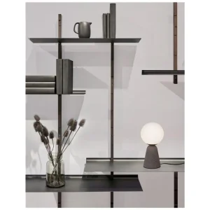 Stolní lampa ZERO šedý beton a opálové sklo G9 1x5W 230V IP20 bez žárovky - NOVA LUCE Novinka